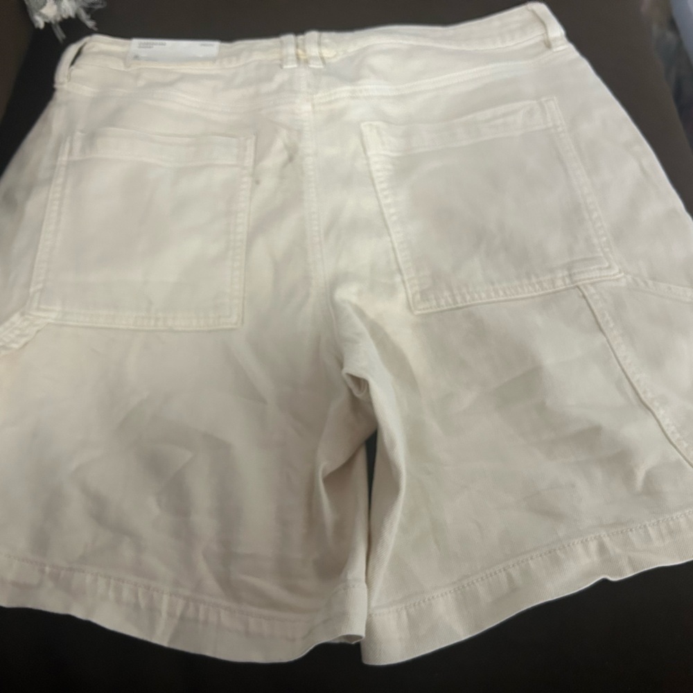 NWT AE Dreamy Drape Carpenter Cream Women's Shorts - Picture 8 of 12